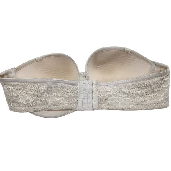 Torrid White Lace Strapless Underwire Full Coverage Multi-way Bra Size 42DD - Picture 5 of 5